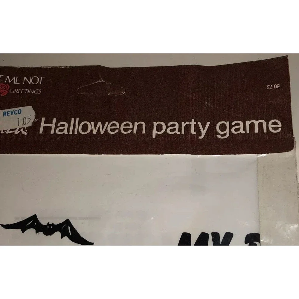 Vintage My Pet Monster 1988 Halloween Party Game Pin The Nose New Sealed RARE